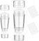 JUNEBRUSHS 2 Set Doppelseitiger Nagelstempel, Klares French Nails Stempel Silikon Nail Art Stamper mit Schaber Nageldesign Zubehör für French Maniküre Nagelkunst