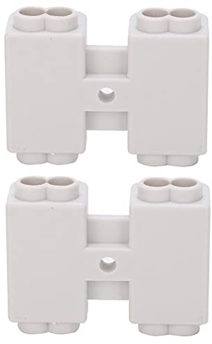 2 Pcs High Power Splitter Flame Retardant Terminal Block T Cable Wire Electrical Connector 2 Position T Terminal Block Zk‑1306 400v 60a for Electrical Equipment