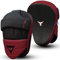 Mytra Fusion Box Pratzen Gebogen Kickboxen Pratzen MMA, Muay Thai, Kampfkunst, Schlagen, Karate Training Handpratzen (Black/Maroon)