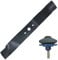 Spares2go Blade compatible with Mountfield SP454 SP184 SP474 HP454 Lawnmower (44cm) + Sharpener Attachment