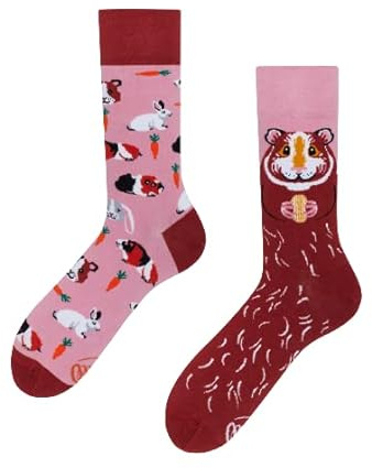 Many Mornings - Miss Guinea Pig / Meerschweinchen - Mismatched Socken - Meerschwein, Hase (39-42)