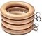 Ganchos de aro para Colgar Cortinas de Madera de 45 mm con Ojos Anillos de Cortina para Cortinas de Madera Natural Ojal Deslizante para Colgar Barras para Postes de 42 mm Paquete de 12.
