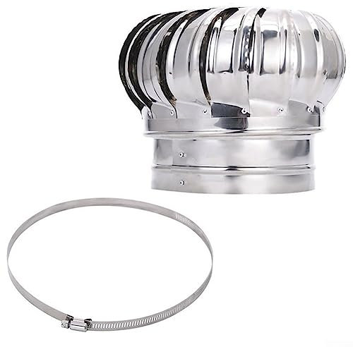 Top Cover Schornsteinhaube Topfschutz Edelstahl Rauchrohr Abdeckkappe Entlüftung Top Auspuff Heimwerkerzubehör (Ø150 mm)