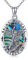 ONEFINITY Erzengel Sankt Michael/Christopherus Kette 925 Sterling Silber St Michael Medaille Erzengel Anhänger Halskette Religiöser Schutz Schmuck Geschenk Für Damen Herren (Sankt Michael)