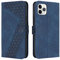 TOHULLE for iPhone 11 Pro Case, Premium PU Leather Wallet Case Card Holder Kickstand Magnetic Closure Plaid Pattern Embossed Design Shockproof Flip Folio Case Cover for iPhone 11 Pro - Blue