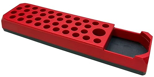 Alkan 1/4 Magnethalter für 38 Bits Bit-Adapter Werkzeug Organizer | Starke Magnetleiste/Bithalter für Bits und Zubehör, Werkzeug-Organizer mit Bit-Adapter für Werkstatt & Montage