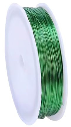 PAITOK 80 metri di Fili artigianale da 0,5 mm per la creazione di gioielli, filo di ferro per l'avvolgimento, filo per il giardinaggio per fai da te modelli e creazione di artigianato