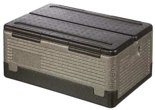 METRO Professional Thermobox GN1/1, EPP, 39 L, Toplader, faltbar, grau/schwarz