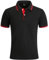zitysport Poloshirt Herren Kurzarm Shirt Atmungsaktives Golf Polo Shirt Männer Sommer Shirts Sport Basic Slim Fit Tshirt mit Brusttasche Polohemd(Schwarz-L)