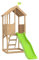 TP Toys Treehouse Wooden Play Tower With Wavy Slide & Slide Lock With Ladder, Shaded Sand Or Ball Pit And Slide. Made From FSC Certified European Wood. Garden Playhouse For Kids - 3 Years+, Brown