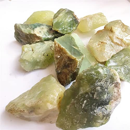 SSOPTMCB China Xiuyan Jade Grüner Serpentin for handgeschnitzte Schmuckverarbeitung Heimdekorative Steine ​​zur Herstellung von Anhängern Reiki Crystals