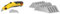 STANLEY FATMAX Retractable Utility Knife 0-10-778, Silver/Yellow & Utility Blades (Pack 10)