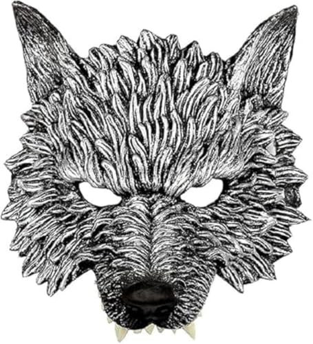 Werwolf oder Wolf Maske für Terror und Angst - Halloween Zubehör für Kostüme und Kinder
