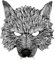 Werwolf Maske Oder Wolf Maske. Maske Terror Oder Angst Für Halloween. Zubehör Für Halloween Kostüme. Masken Für Kinder Halloween.