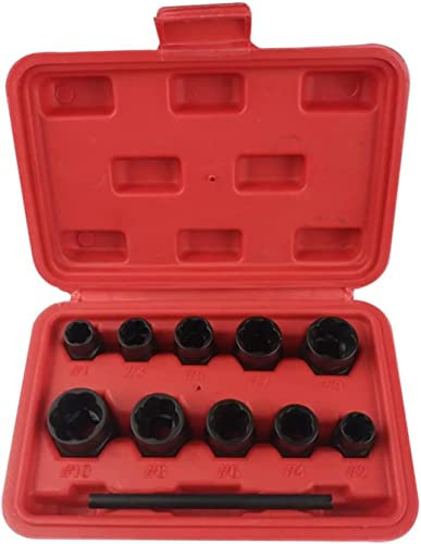HAODUOO 11-teiliges Set for Entfernen beschädigter Muttern und Bolzen