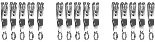 Haopeuk 3X Multi-Purpose Clip Keychains Suspension Clip Tool with Carabiner Perfect for Hanging Tools, Flashlights Etc.
