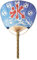 HOLIDYOYO Japanese Round Fan Decorative Paper Hand Fan Ukiyoe Japanese Hand Fan Folding for Home Room Decor Random Style