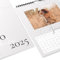 Fotokalender 2025 zum selbstgestalten (Bastelkalender 2025 im A4 Format) - DIY Kalender zum selber gestalten von Januar bis Dezember mit Ferienübersicht - Ideal als Geschenk - Einfarbig