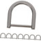 PartyKindom 8St Entfernen Sie den Schraubring D-Ring Zubehör Schraubring D-Ring Ringe für Schlüsselanhänger Handtasche mit D-Schnallen D-Ring-Karabinerclip D-Ring zum Nähen Zinklegierung Black