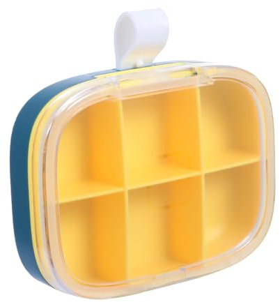 FRCOLOR Mini Pillenbox Tragbare Medikamentenbox Mit Fächern Praktische Und Versiegelte Aufbewahrungsbox Für Reisen Und Zuhause Für Tabletten Und Schmuck