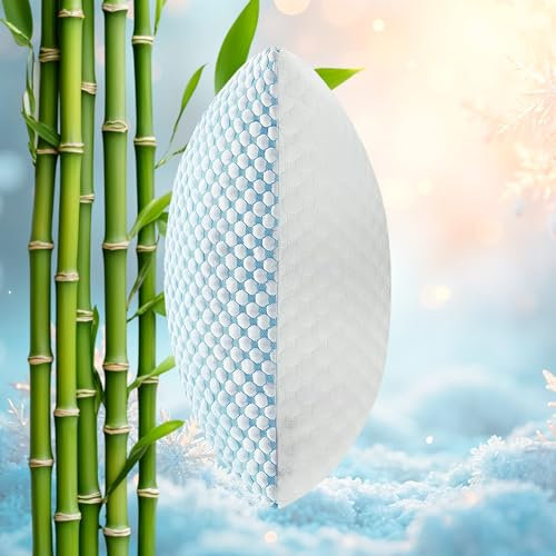 Kopfkissen 80x80 - Memory Foam Schlafkissen für Seiten- und Rückenschläfer, Nackenkissen für Bett mit ergonomischem Design, Weiches Kissen Memory Foam mit Bezug