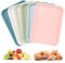 Trendecor 6 Stücke Tablett Serviertablett, Tablett Kunststoff 24.8 x 17.8 cm 6 Farbe rutschfest Tablett Küche Kunststoff Rechteckig Fast FoodTablett für Küche Esszimmer Café Hotel