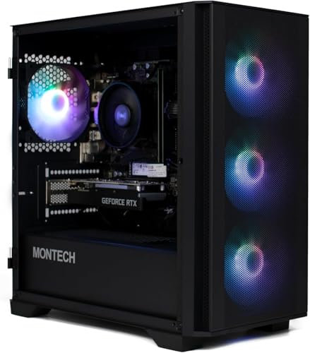 MW Gaming PC Air 6T • Ryzen 5 5600 Computer • RTX 5060 Ti 8GB DDR7 • 16GB 3200MHz DDR4 • 1TB NVME SSD • Black Mesh RGB Gaming PC • 1200 Mbps WiFi + Bluetooth • Windows 11
