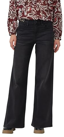 s.Oliver Jeans Suri/Mid Rise/Wide Fit/Schmuck-Detail