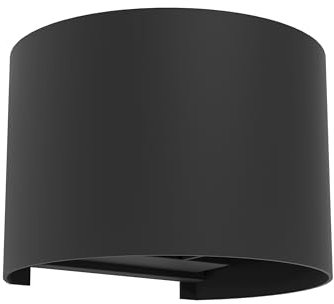 EGLO LED Außenleuchte Calpino 3, Wandlampe außen mit Uplight und Downlight, Wand Außenbeleuchtung aus Aluminium in Schwarz, Außenlampe warmweiß, IP54