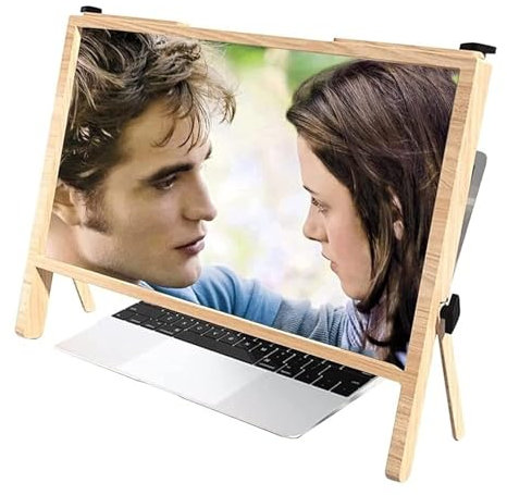 VLAGHPLE Faltbare 3D-Laptop-Bildschirmlupe,kompatibel Mit 15-20 Mobiltelefonen, Tablets Und Laptops; Für Senioren, Die Aus Nächster Nähe Lesen Und Filme Ansehen Möchten, 1:1-Originalbildvergrößerung
