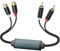 Duttek Ground Loop Noise Isolator 20cm, RCA Noise Filter, Eliminate the Buzzing Noise for Car Audio/Home Stereo System with RCA Audio Cable