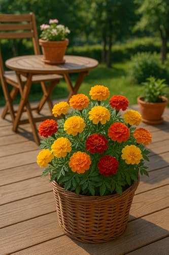 150 semillas para sembrar - El ático de abundancia - clavel de la India - Tagetes Patula