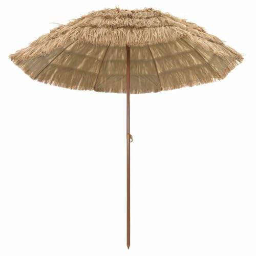 vidaXL Beach Parasol Brown ?? 206 x 209.5 cm Steel,
