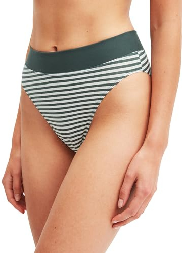CALIDA Elastic Special Slip, Unterhose Damen, breiter Softbund, High Waist, atmungsaktive Single Jersey-Qualität deep Emerald Green 40-42