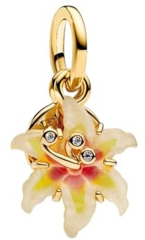 BIZK Goldene Charm Anhänger 925 Sterling Silber für Armband Bead Pendant für Europäische Armbänder und Halsketten