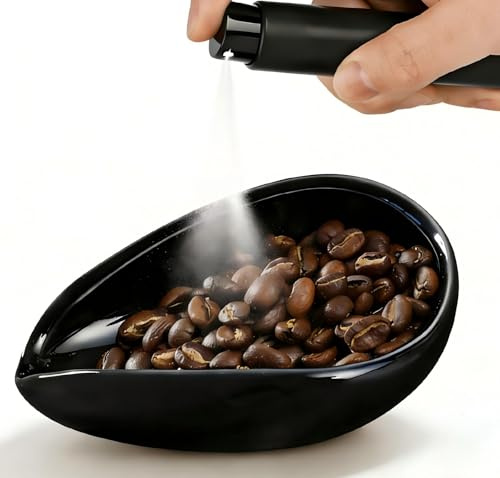 NINEDAN Ceramic Coffee Dosing Cup & Spray Bottle Set – Coffee Accessories for Precise Brewing, Espresso Dosing Cup with Bottle Coffee Sprayer – Complete Coffee Cup Set for Consistent Results