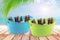 Ice Buckets Pack of 2 Outdoor Party BBQ Summer Party Drinks Home Garden Bello Barware - Blue & Green