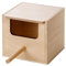 YAMOOCO Vogel Holz Nist Brut Kasten Haus Nist Mulde Kobel Sittich Papagei Exoten Nest (Gr.1)