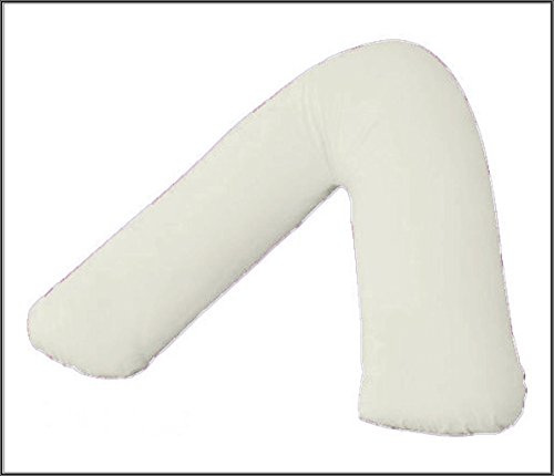 R&Z Orthopaedic, Nursing, Maternity V Shaped Bolster Pillow Case Cover (Cream)