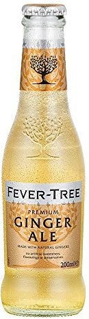 FEVER-TREE Refreshingly Light Ginger Ale, Perfect Mixer for Dark Spirits Deliciously Refreshing Taste and Aroma Citrus Notes Made with Gingers, Subtle Botanicals and Spring Water, 24 x 20cl Bottles