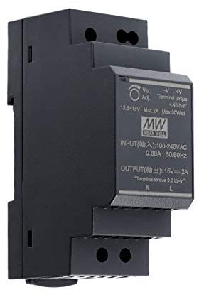 15 VDC | 2 A | 30 Watt | Mean Well HDR-30-15 Hutschienen-Netzteil DIN-Rail