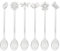 THUN - Set di 6 Cucchiaini Sagomati - per la Tavola - Linea Elegance - Acciaio Inox - 12 cm