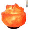 H HANSEL HOME Lámpara de Sal del Himalaya Natural Cuenco Grande 3-5 Kg + 1 Bombilla de Led de Repuesto Enchufe Europeo