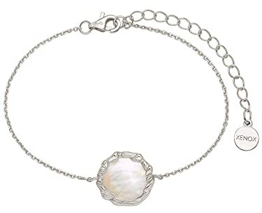 XENOX XS2232 Damen Armband Sterling-Silber 925 Silber weiß Perlmutt 20 cm