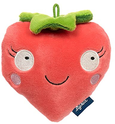 SIGIKID 42611 Greifling Erdbeere Blue Mädchen Babyspielzeug empfohlen ab 3 Monaten rot/grün