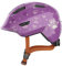 ABUS Kinderhelm Smiley 3.0 - Fahrradhelm mit tiefer Passform, kindergerechten Designs & Platz für einen Zopf - für Mädchen und Jungs - Violett mit Eulen-Muster, Größe S