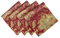 TOPLUXE Stoffservietten 4er Set 45x45cm, Servietten Waschbar, Tischdeko für Esstisch Home Kitchen Room Restaurant (Burgund)