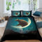 YYZBS Bettwäsche 155x200 Mondbär Bequemer Mikrofaser-Bettbezug Mit ReißVerschluss ​+ 2 KissenbezüGe 80x80cm，Suitable for Adults and Children
