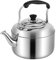 Cabilock Wasserkessel mit Pfeife, Edelstahlkessel, Wasserkessel Induktion- 2L