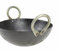 Natural Iron Karahi Kadai Kadhai Iron Wok Balti Dish with Handles Heavy Duty Round Base (7 INCH)